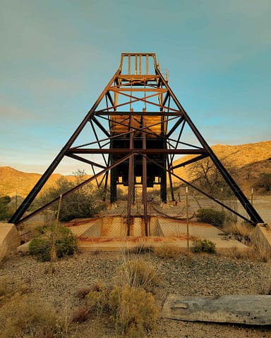Headframe of the Monte Cristo Mine